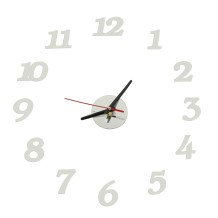 Zegar srebrny 12h