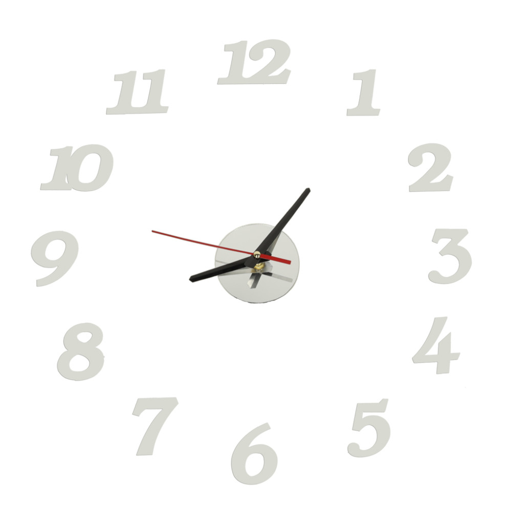 Zegar srebrny 12h
