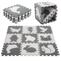 Mata puzzle szara