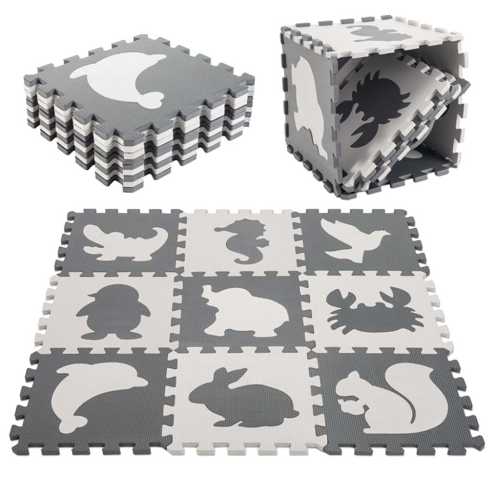 Mata puzzle szara