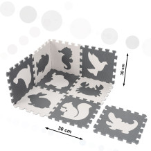 Mata puzzle szara