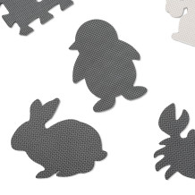 Mata puzzle szara