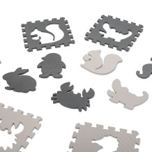 Mata puzzle szara