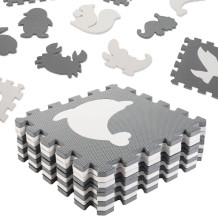 Mata puzzle szara