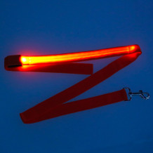 Smycz LED pomarańczowa