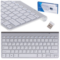 Klawiatura Smart TV srebrna
