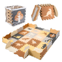 Mata puzzle brązowa