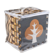 Mata puzzle brązowa