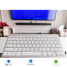Klawiatura Smart TV srebrna