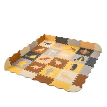 Mata puzzle brązowa