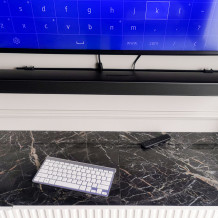 Klawiatura Smart TV srebrna