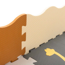 Mata puzzle brązowa