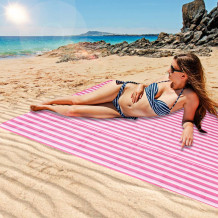 Mata plażowa XXL różowa