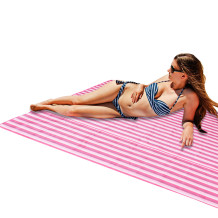 Mata plażowa XXL różowa