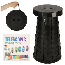 Taboret teleskopowy czarny
