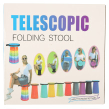 Taboret teleskopowy niebieski