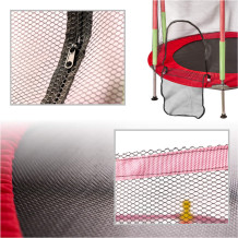 Trampolina 140cm czerwona