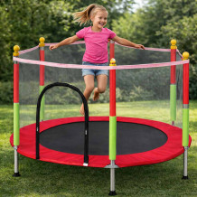 Trampolina 140cm czerwona