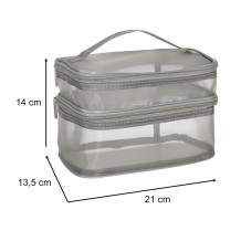 Kosmetyczka XXL szara