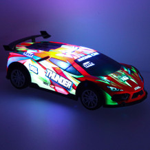 Samochód drift czerwony