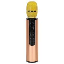 Mikrofon karaoke złoty