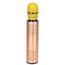 Mikrofon karaoke złoty