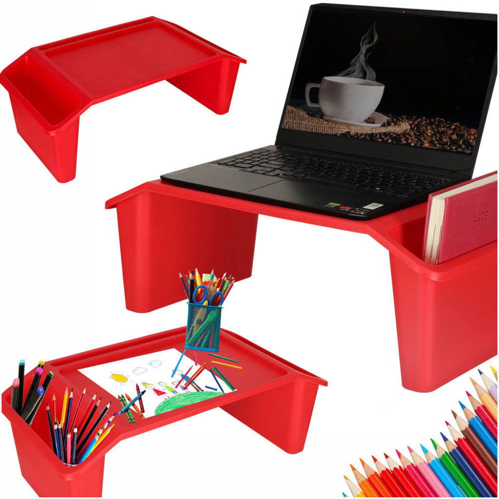 Stolik pod laptopa czerwony