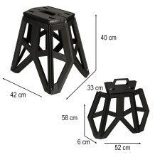 Taboret czarny