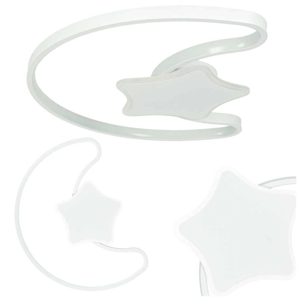 Lampa plafon księżyc