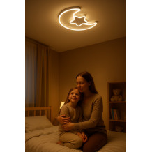 Lampa plafon księżyc