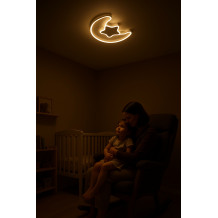 Lampa plafon księżyc