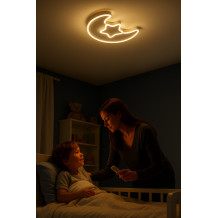 Lampa plafon księżyc