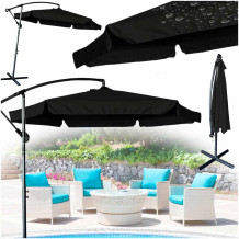 Parasol LUARO czarny 290cm