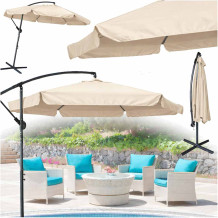 Parasol LUARO 290cm beż