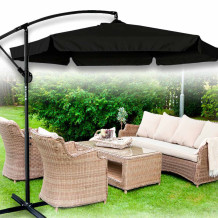 Parasol LUARO czarny 290cm