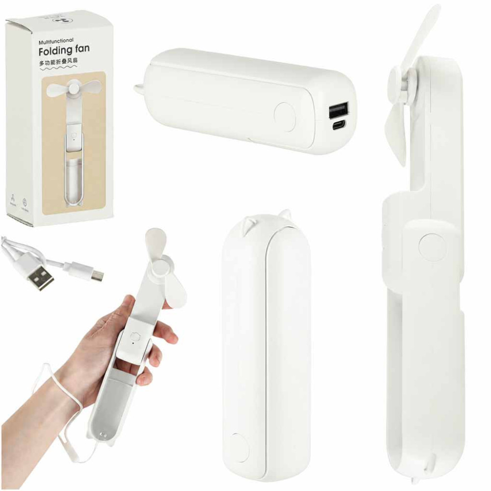 Wentylator biały USB