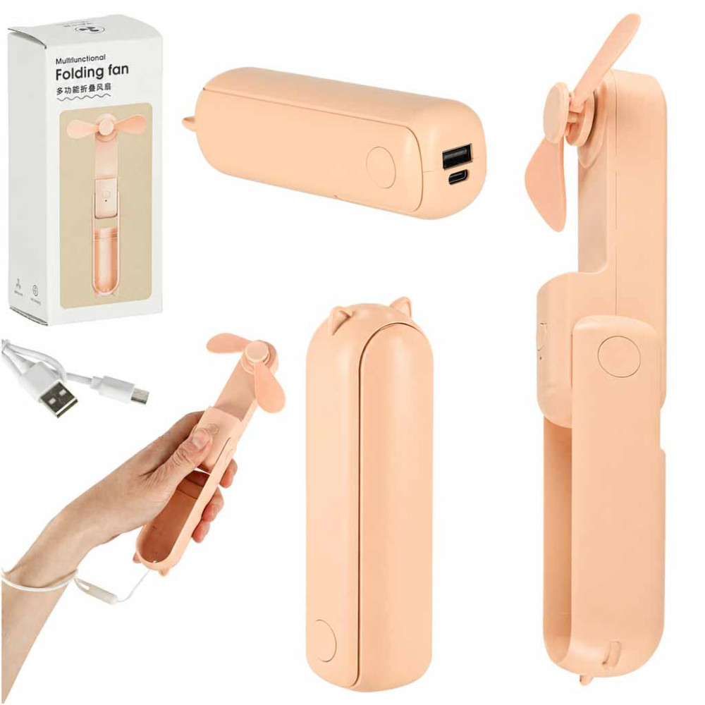 Wentylator USB różowy