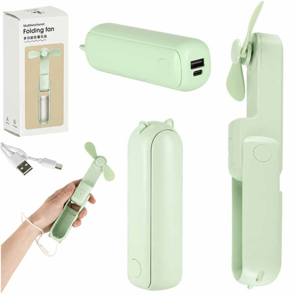 Wentylator USB zielony