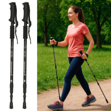 Kijki trekkingowe czarne