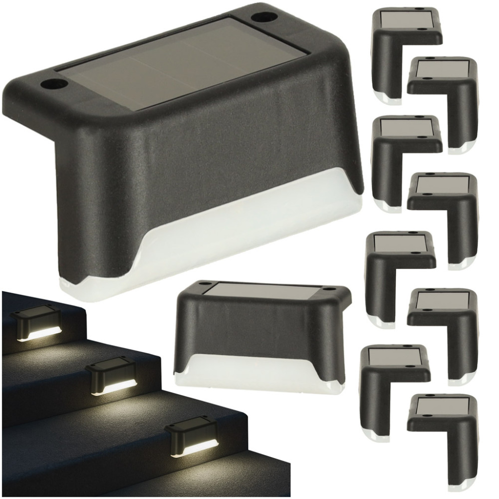 Lampy schodowe solarne 8szt