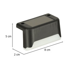 Lampy schodowe solarne 8szt