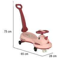 Jeździk Swing FIX S1 różowy