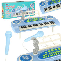 Pianinko keyboard niebieskie