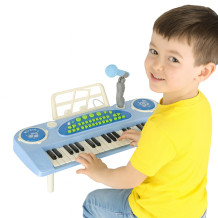 Pianinko keyboard niebieskie