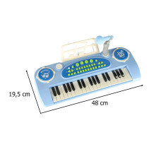 Pianinko keyboard niebieskie