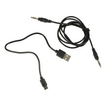 Słuchawki RGB różowe 200mAh