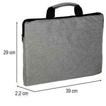 Teczka na laptopa szara