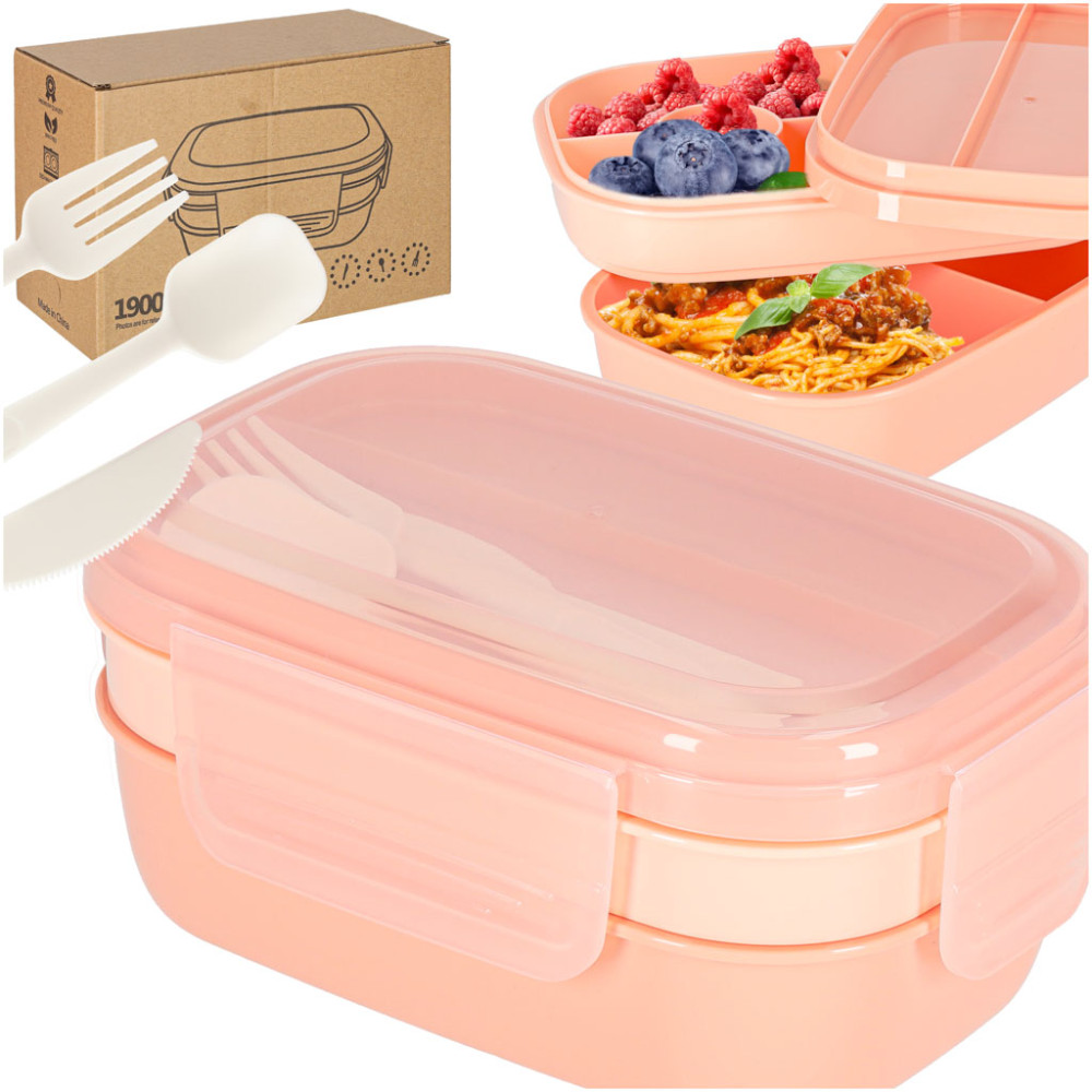 Lunch box 1900ml pomarańczowy