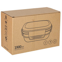 Lunch box 1900ml pomarańczowy