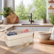 Lunch box 750ml beżowy